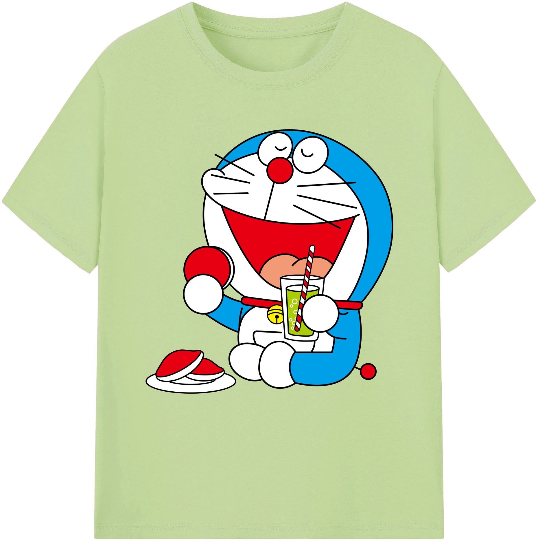 （画像用） ドラえもん Doraemon 綿100％半袖Tシャツ（フロントプリント）